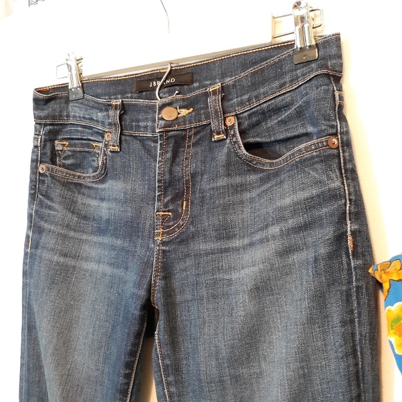 J Brand Distessed Blue Jeans - Picture 4 of 8